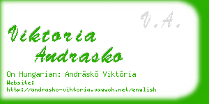 viktoria andrasko business card
