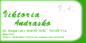 viktoria andrasko business card
